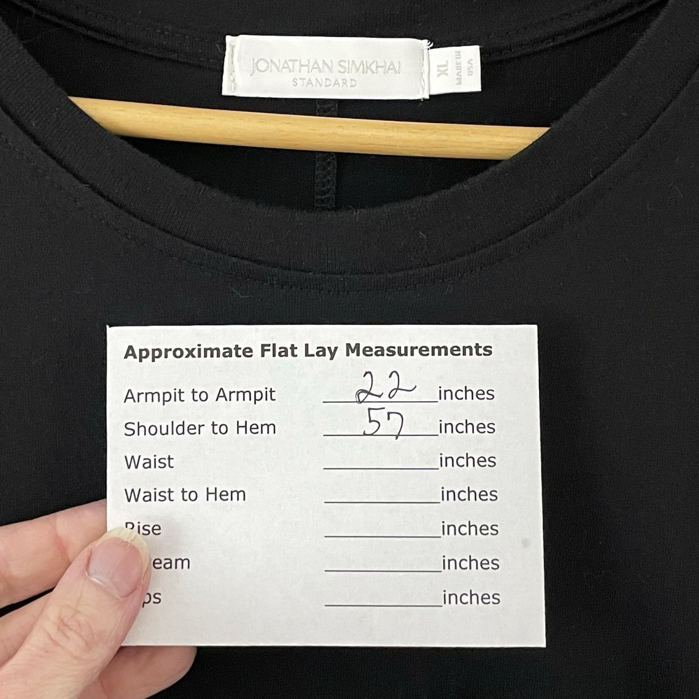 Jonathan Simkhai Minimalist Tie Waist T Shirt Dress Size XL Resortwear Capsule - Picture 9 of 9